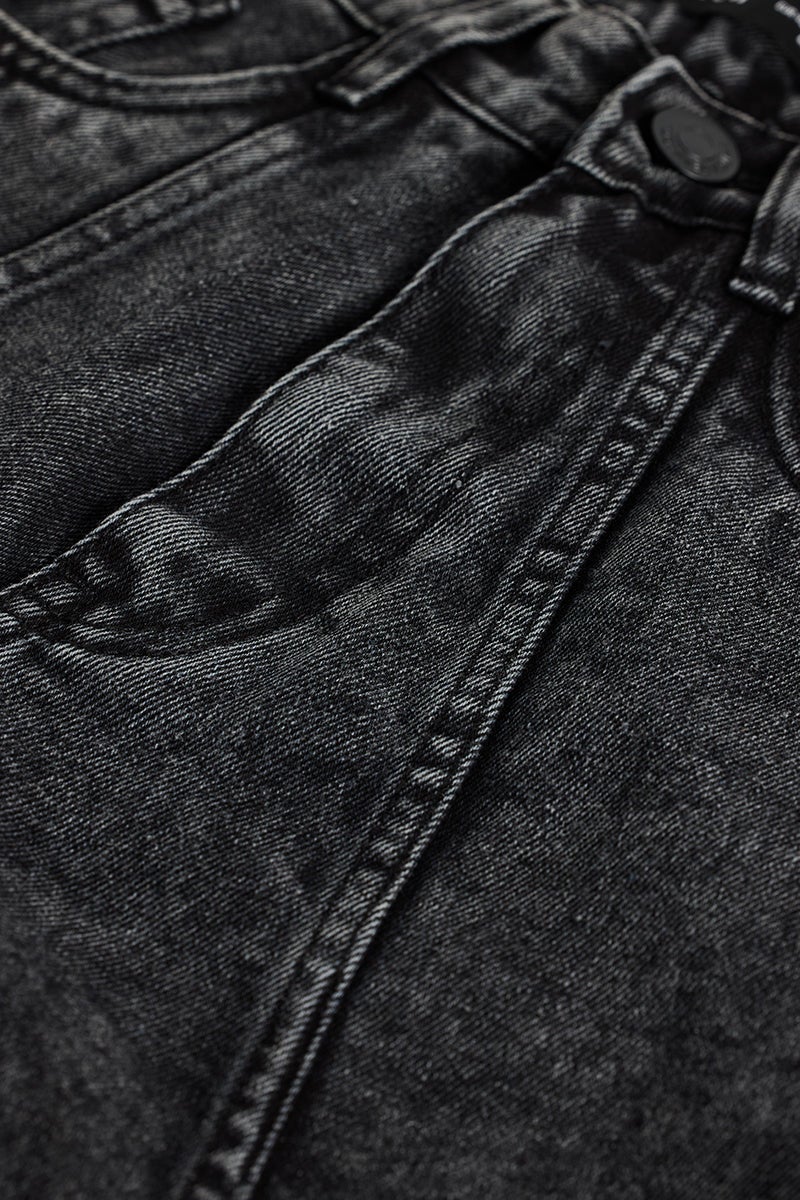 SNITCH Charcoal Grey Regular Fit Jeans - Image 2